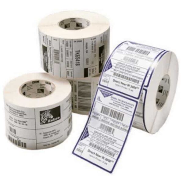 Labels, Zebra, Plástico, Z-Ultimate 3000T White, Anchura: 38.1 mm, Altura: 6.35 mm, Diámetro: 127 mm, Diámetro del núcleo: 25.4 mm