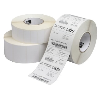 Labels, Zebra, Papel térmico, Z-Perform 1000D, Anchura: 57.15 mm, Altura: 31.75 mm, Diámetro: 127 mm, Diámetro del núcleo: 25.4 mm